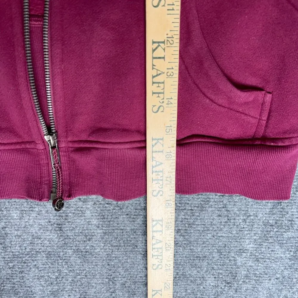 Lululemon Oversized Scuba Full Zip Hoodie Sweatshirt Pomegranate Red Size S/XS